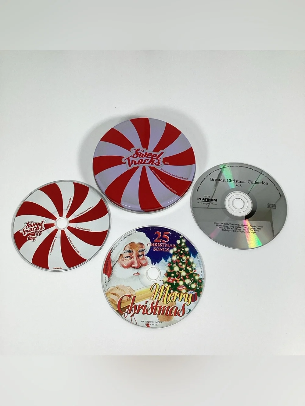 Christmas Junk Drawer Lot Bowls, Candle Holders, Decor, Music, Earrings, Socks